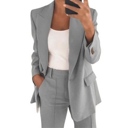 Amelia Blazer Set - Stijlvolle Blazer & Pantalon voor Elke Gelegenheid